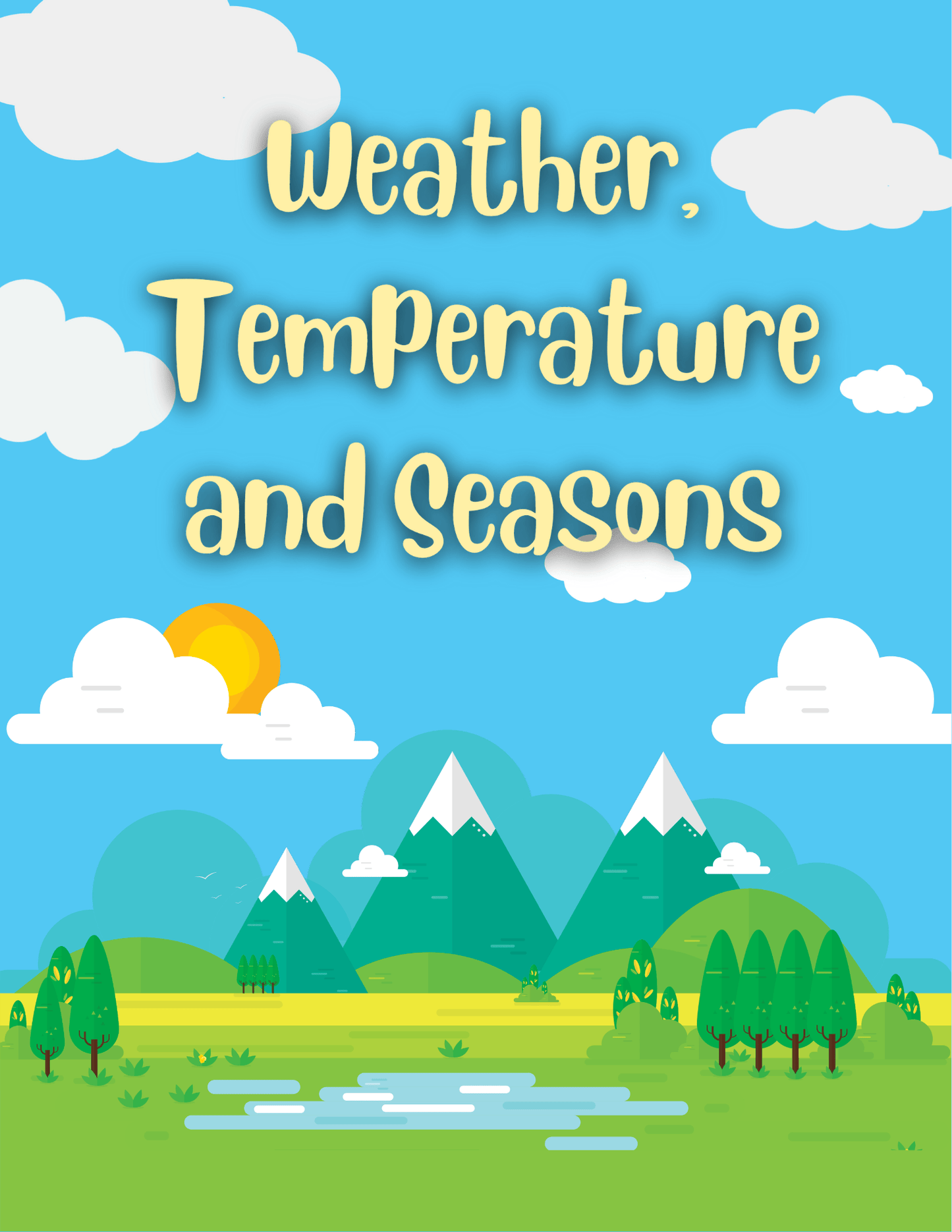 Weather & Seasons Learning Bundle for Kids – 50+ Printable Worksheets (Ages 3–6)
