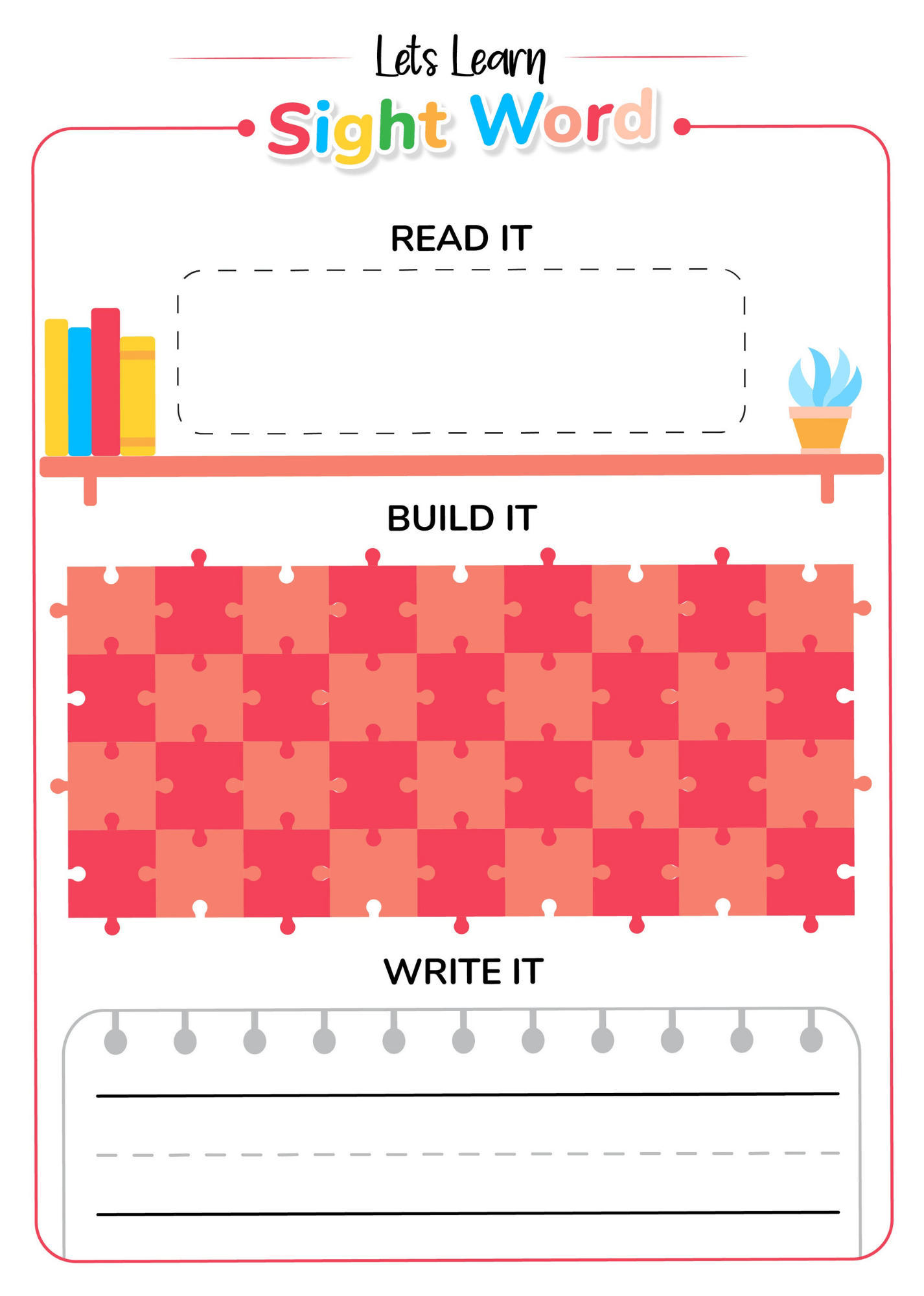 Sight Words Mega Bundle for Kids – 1000+ Printable Worksheets (Ages 3–7)