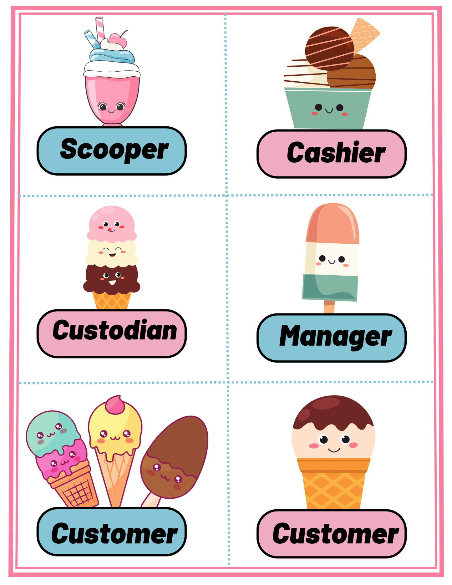 Pretend Play Mega Bundle – 100+ Printable Role Play Activities for Kids (Ages 3–7)