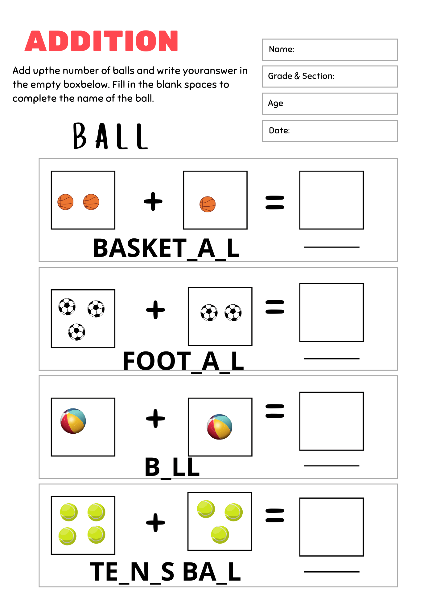 Spelling Worksheets for Kids – 50+ Printable Pages (Ages 4–7)