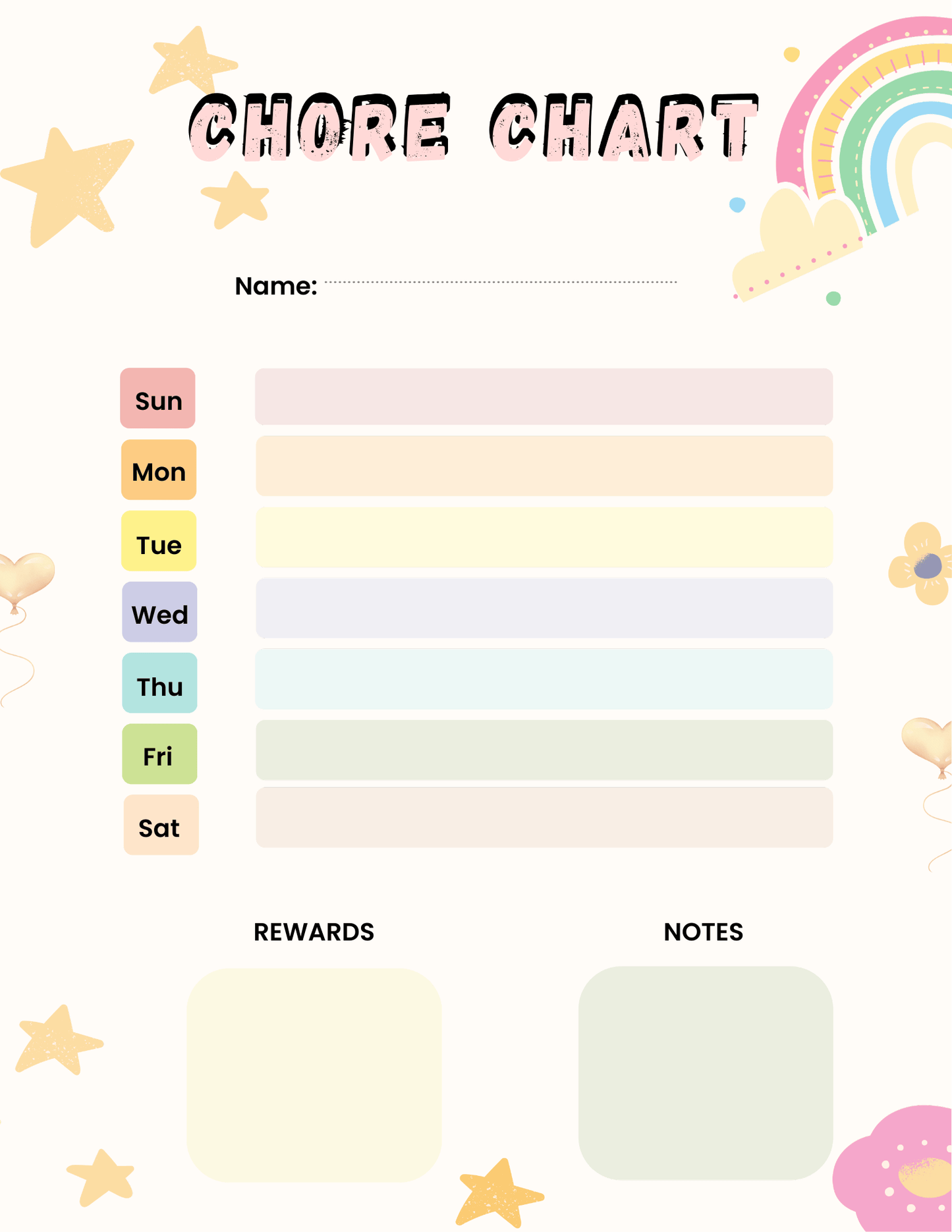 Kids Chore Chart Bundle – 38 Printable Routine & Responsibility Charts (Ages 3–10)