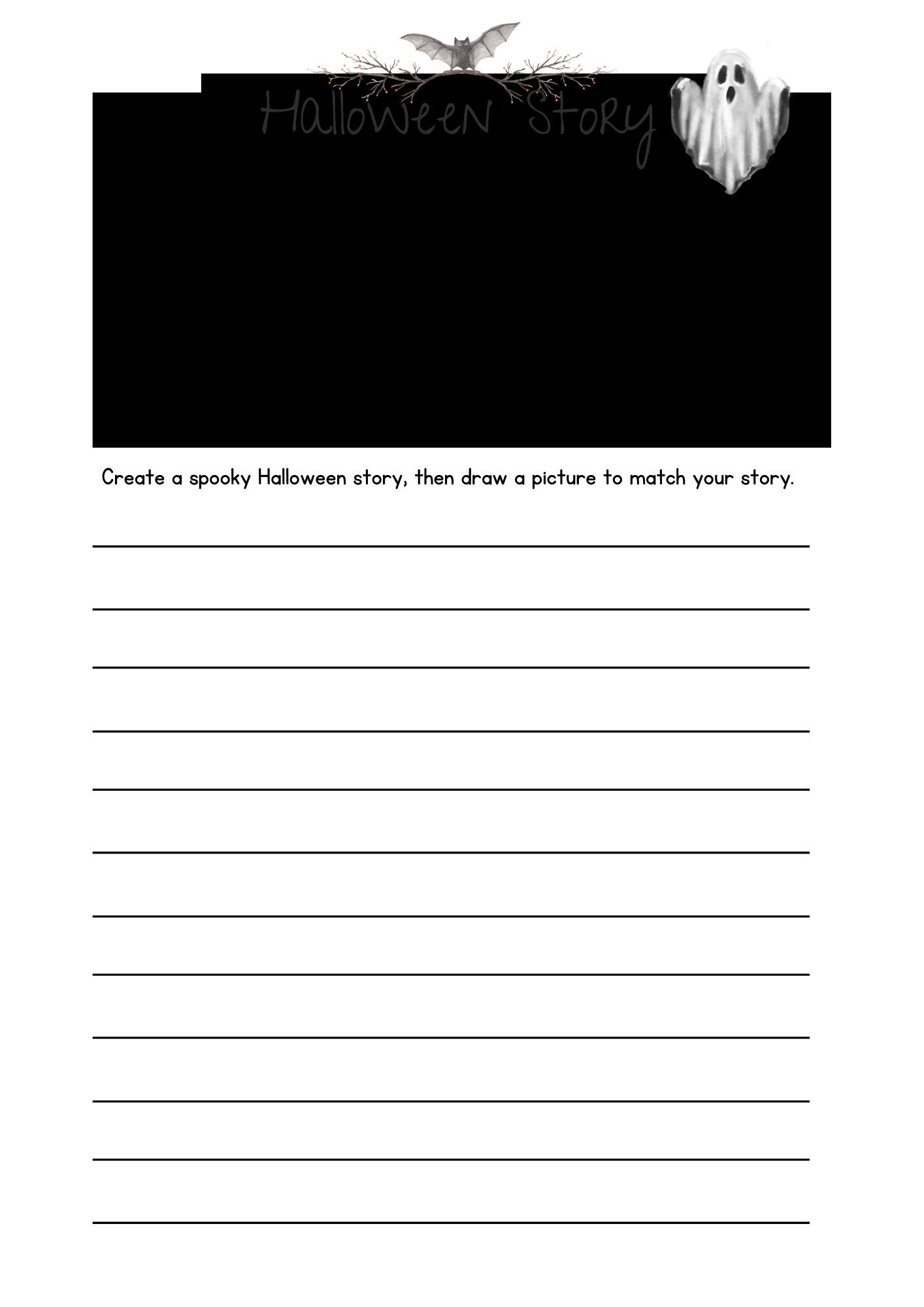 Halloween Activity Bundle for Kids – 86 Printable Worksheets (Ages 3–7)