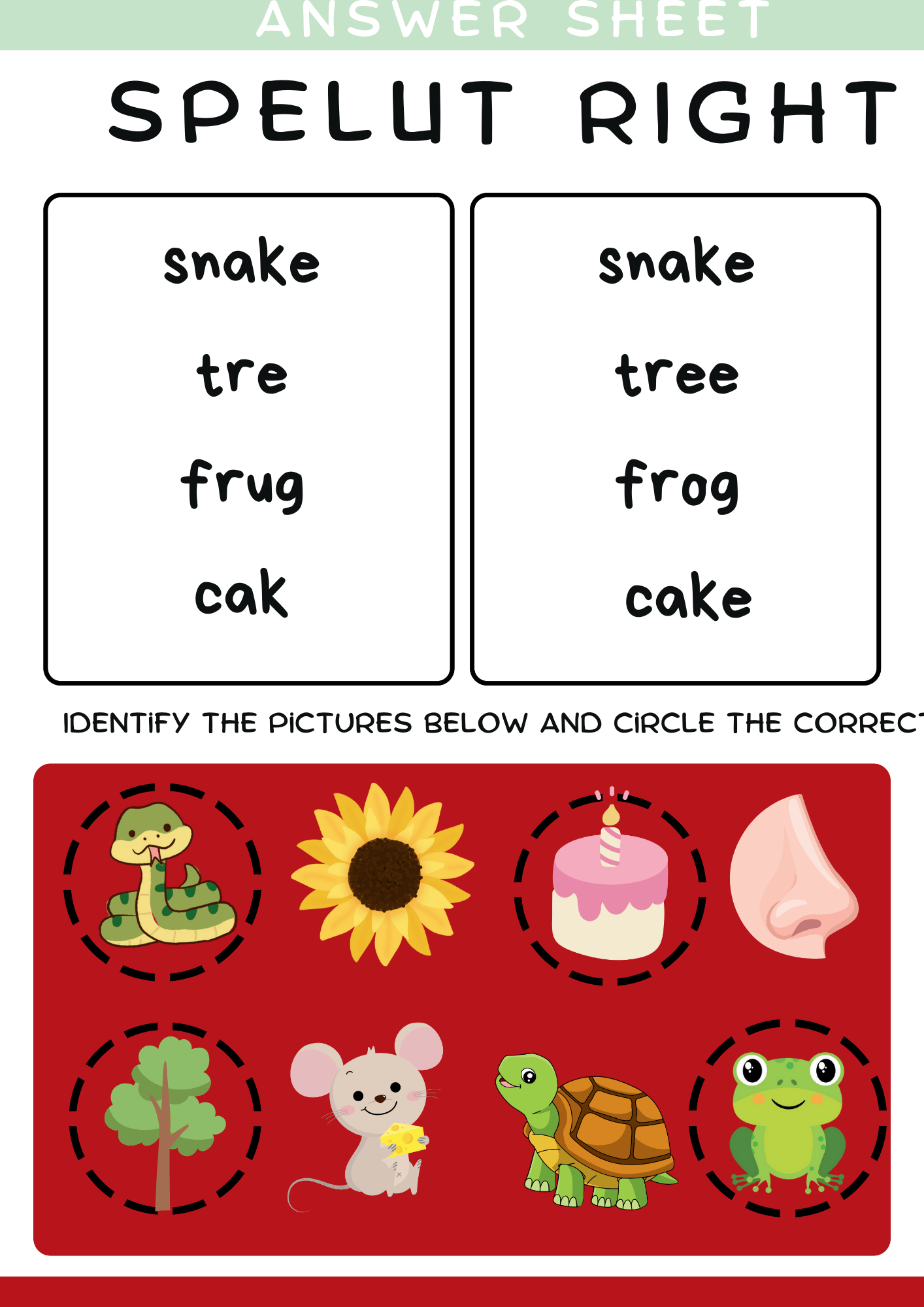 Spelling Worksheets for Kids – 50+ Printable Pages (Ages 4–7)