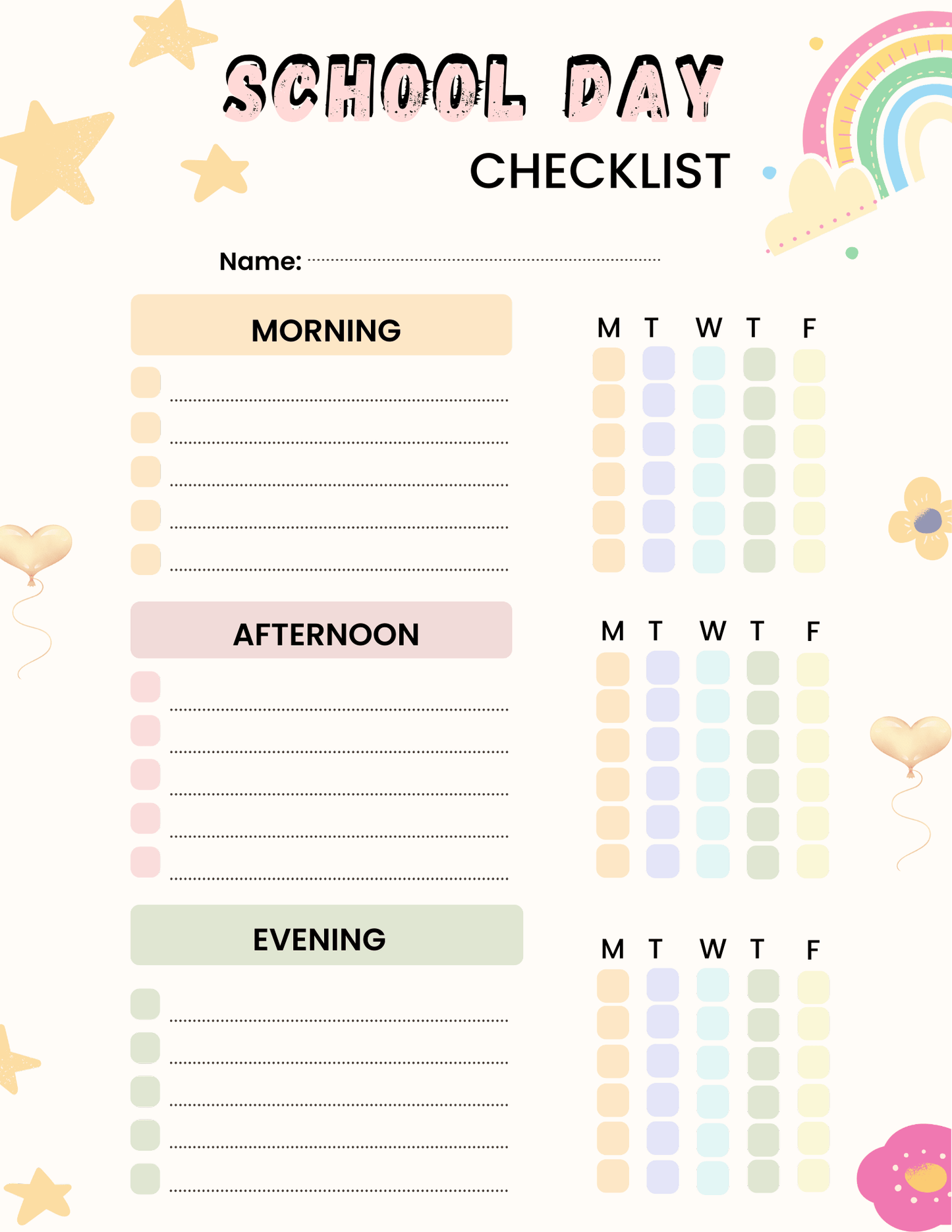 Kids Chore Chart Bundle – 38 Printable Routine & Responsibility Charts (Ages 3–10)