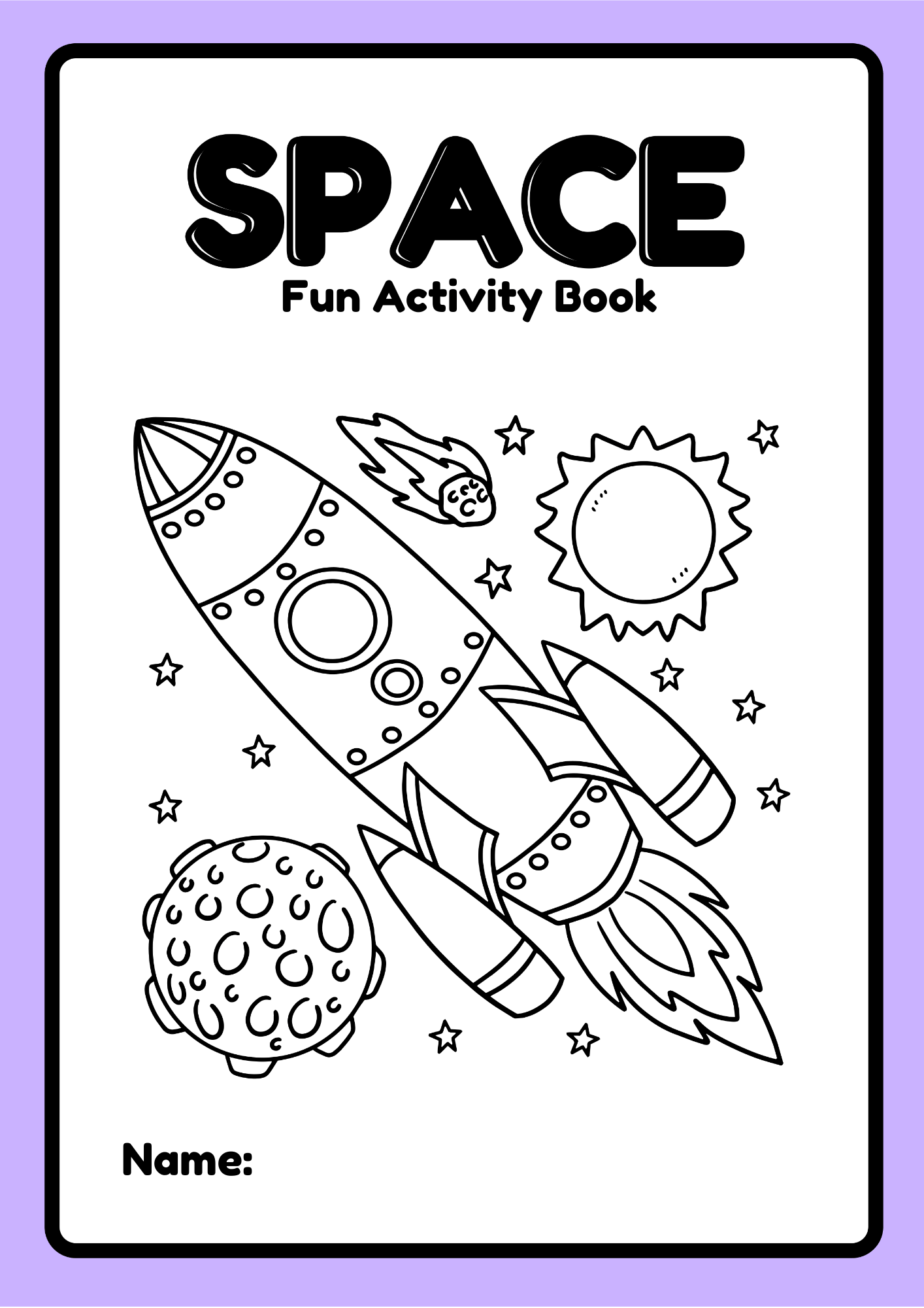 Space Activity Bundle for Kids – 200+ Printable Worksheets (Ages 3–7)
