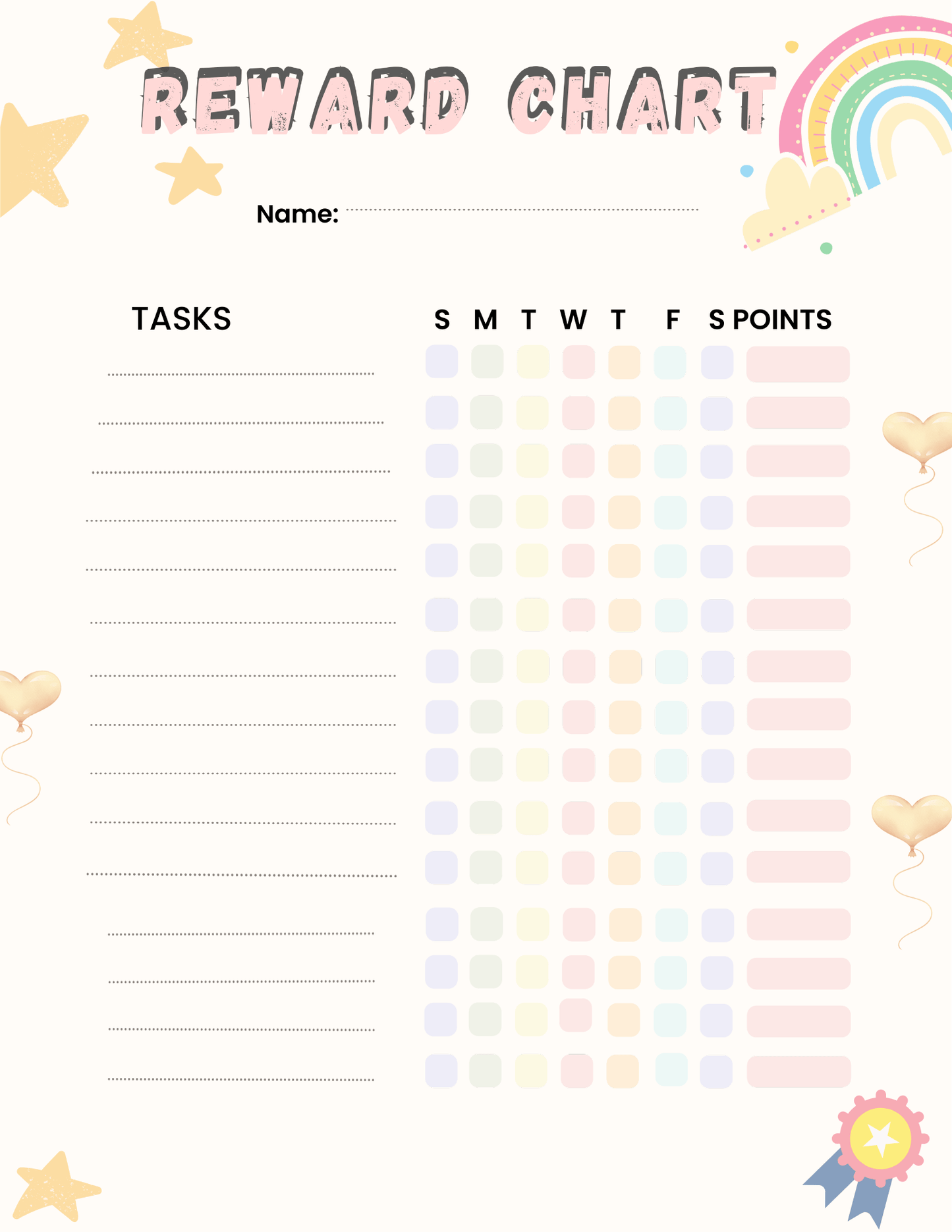 Kids Chore Chart Bundle – 38 Printable Routine & Responsibility Charts (Ages 3–10)