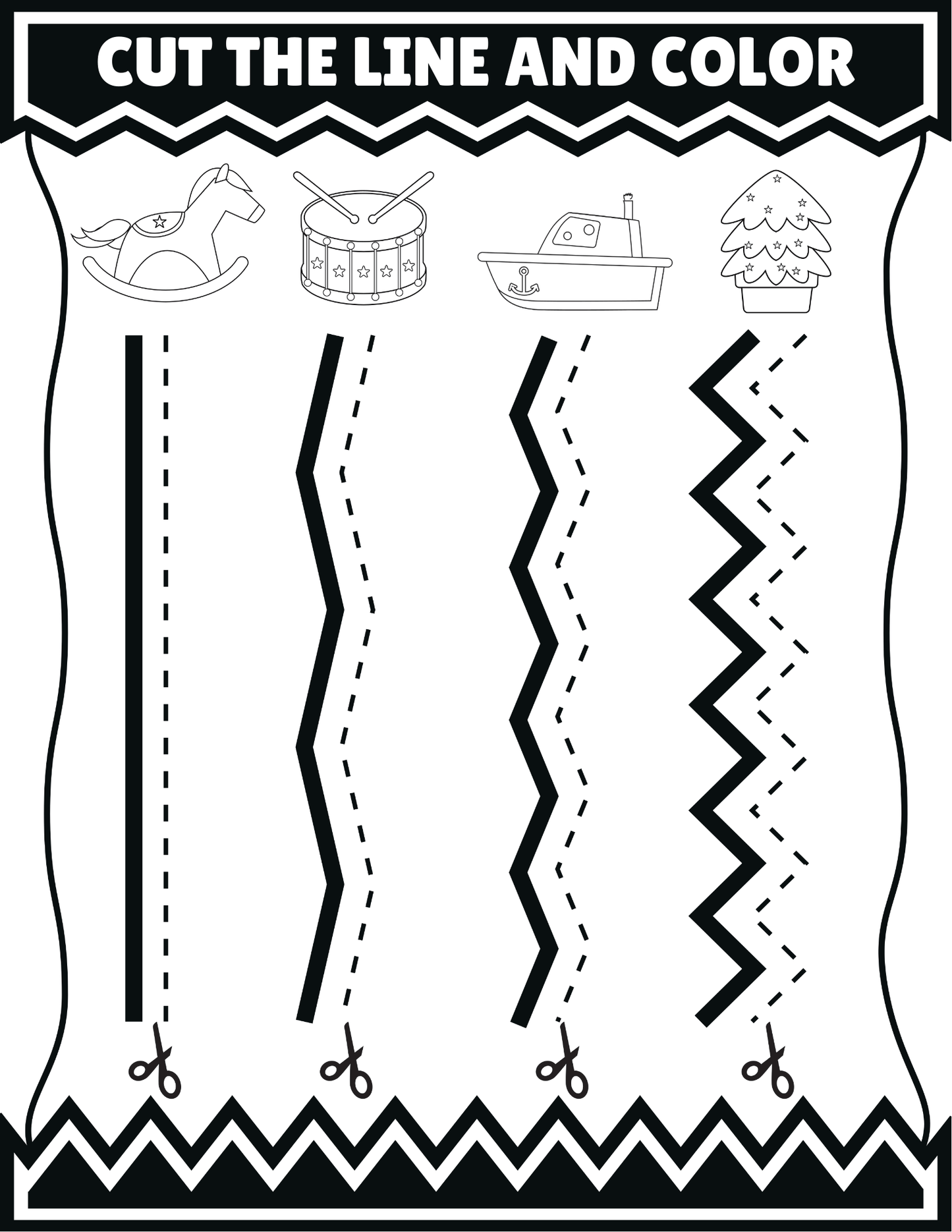 Cutting Practice & Scissor Skills Mega Bundle – 500+ Worksheets for Kids (Ages 3–6)