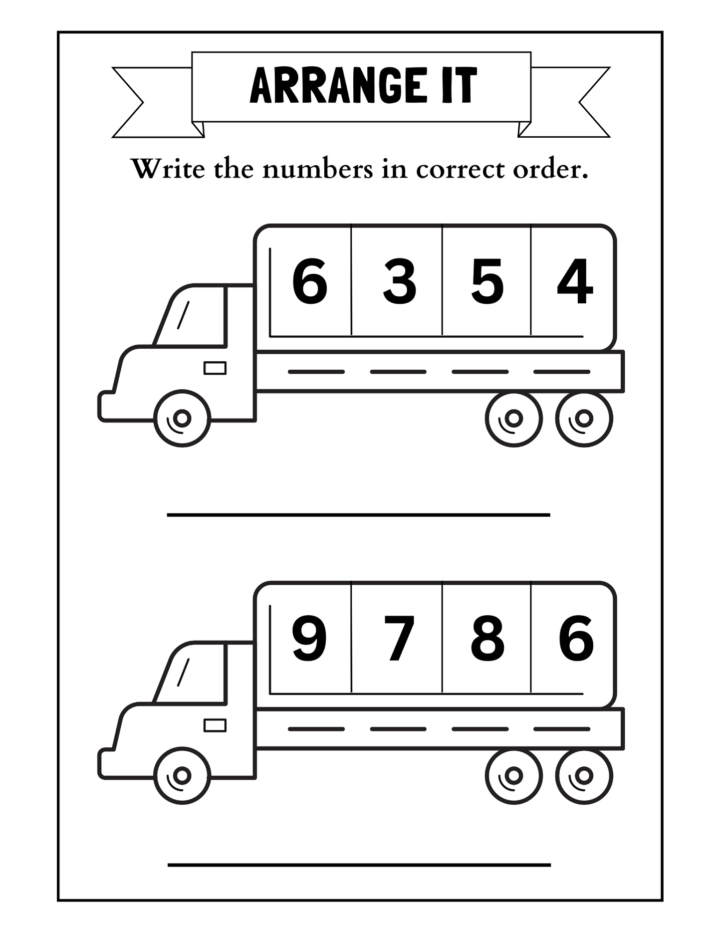Numbers & Early Math Mega Learning Bundle – Counting, Tracing & Math Worksheets (Ages 3–7)
