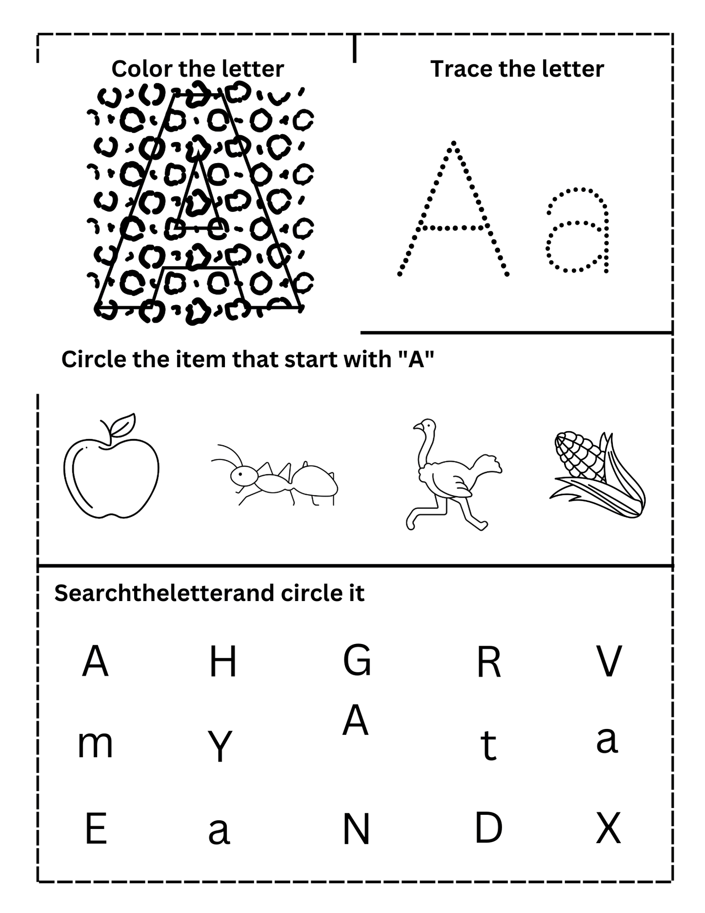 Alphabet Mega Learning Bundle – 500+ Worksheets for Preschool & Kindergarten (Ages 3–6)