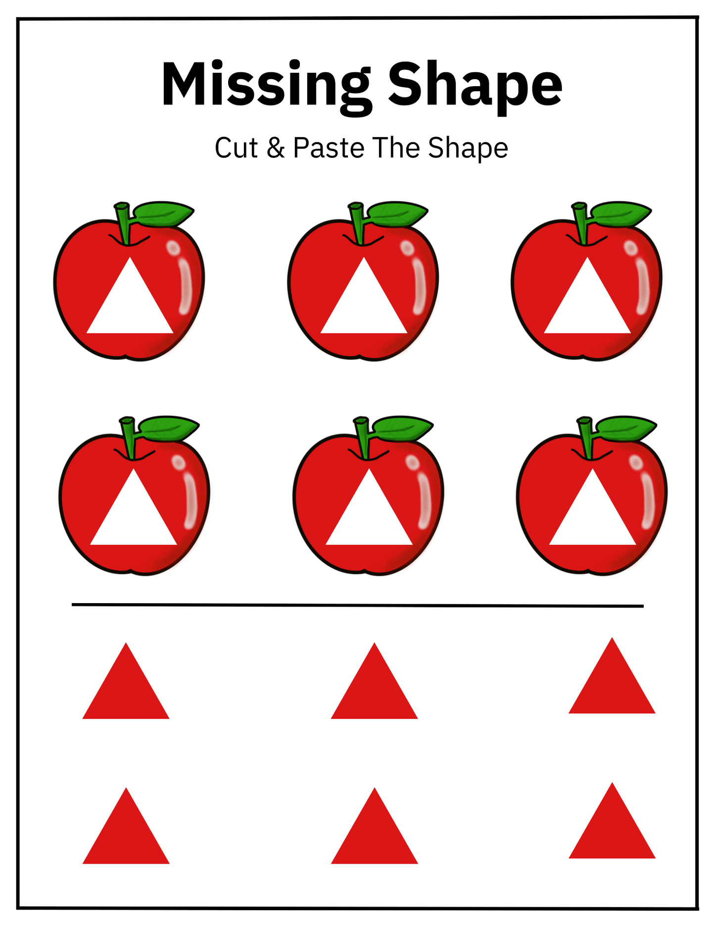 Shapes Mega Learning & Activity Bundle – 100+ Worksheets for Preschool & Kindergarten (Ages 3–6)